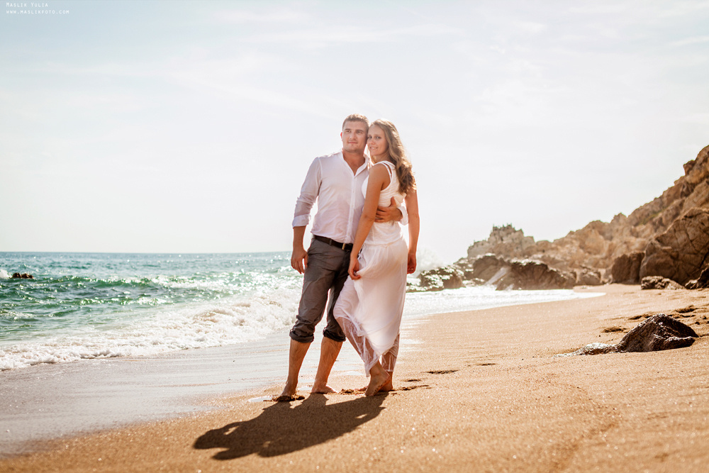 Вечерняя фотосессия  в Ллорет де Мар. Фотограф в Барселоне Испании Маслик Юлия