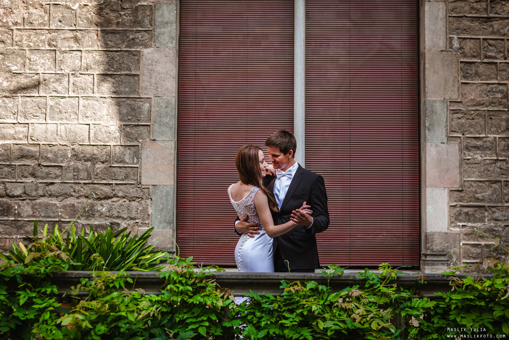 Sesja ślubna w Blanes - Hiszpania. Fotograf w Barcelonie Hiszpanii Maslik Yulia