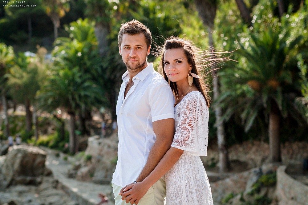 Пляжная фотосессия в Калелье. Фотограф в Барселоне Испании Маслик Юлия