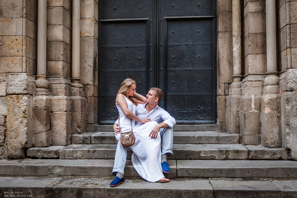 Вечерняя фотосессия  в Ллорет де Мар. Фотограф в Барселоне Испании Маслик Юлия