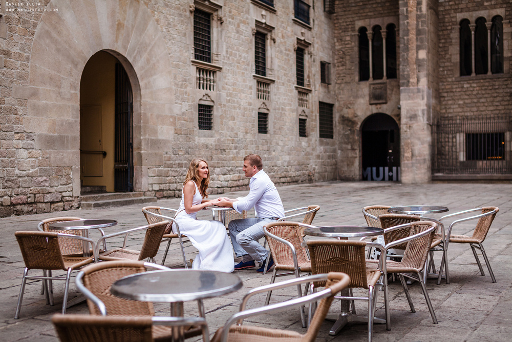 Вечерняя фотосессия  в Ллорет де Мар. Фотограф в Барселоне Испании Маслик Юлия