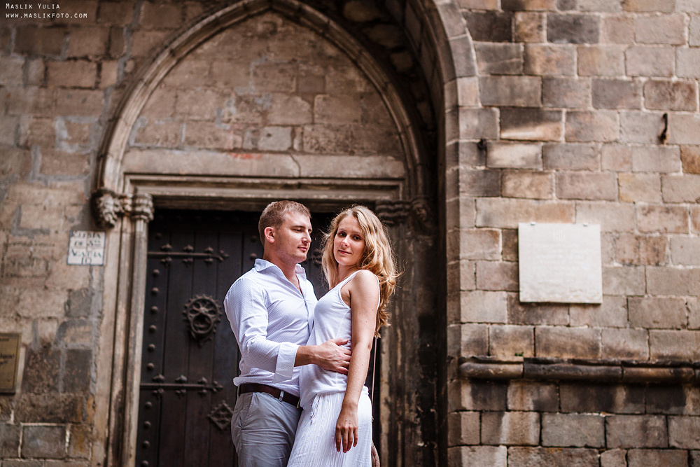 Вечерняя фотосессия  в Ллорет де Мар. Фотограф в Барселоне Испании Маслик Юлия