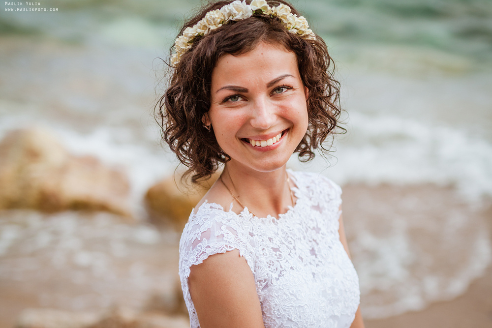 Wedding photo session in Lloret de Mar. Photographer in Barcelona Spain Maslik Yulia