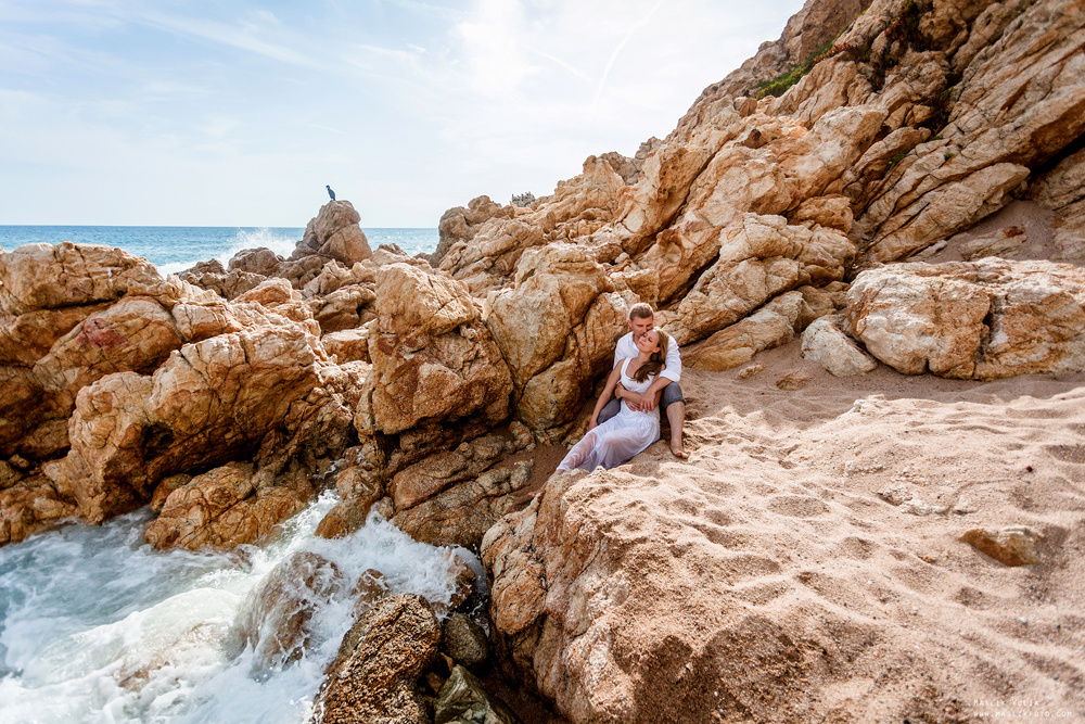 Вечерняя фотосессия  в Ллорет де Мар. Фотограф в Барселоне Испании Маслик Юлия