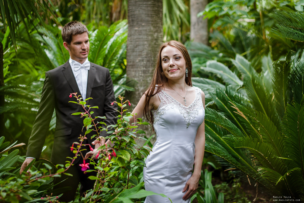 Sesja ślubna w Blanes - Hiszpania. Fotograf w Barcelonie Hiszpanii Maslik Yulia