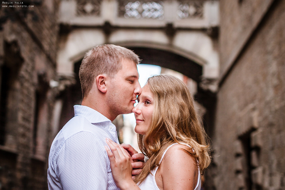 Вечерняя фотосессия  в Ллорет де Мар. Фотограф в Барселоне Испании Маслик Юлия