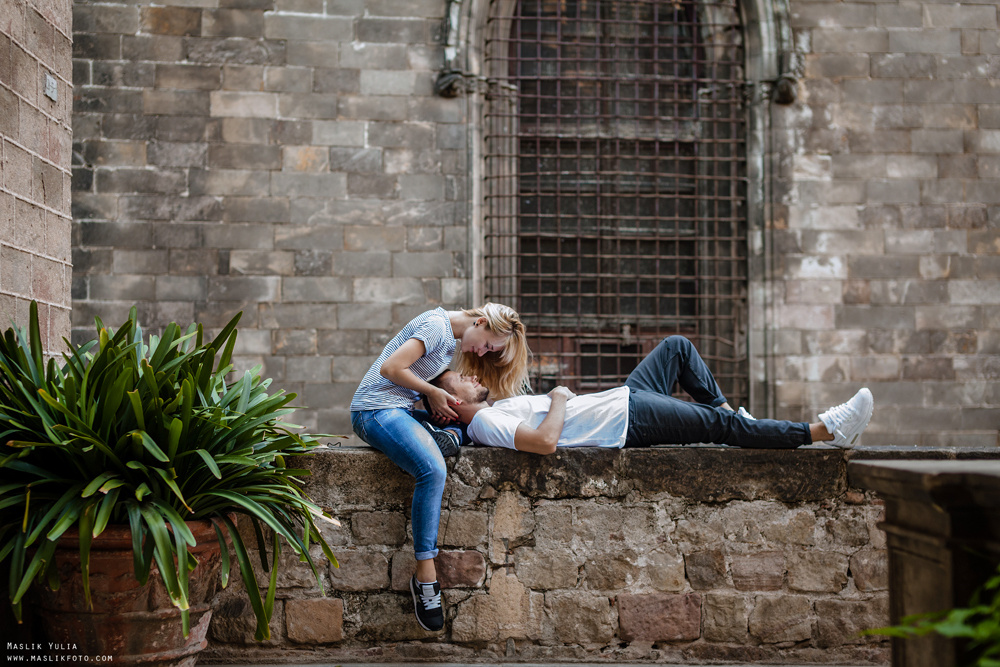 Dynamiczna sesja zdjęciowa w Barcelonie. Fotograf w Barcelonie Hiszpanii Maslik Yulia