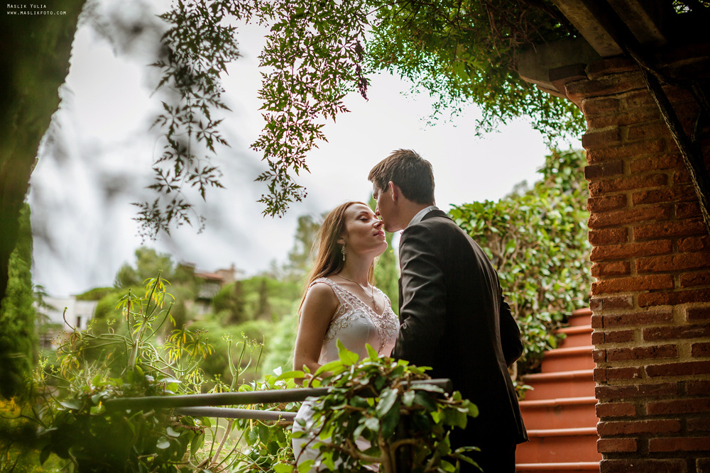 Sesja ślubna w Blanes - Hiszpania. Fotograf w Barcelonie Hiszpanii Maslik Yulia