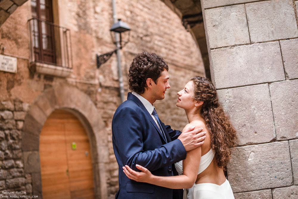 Морская свадебная фотосессия в Испании. Фотограф в Барселоне Испании Маслик Юлия