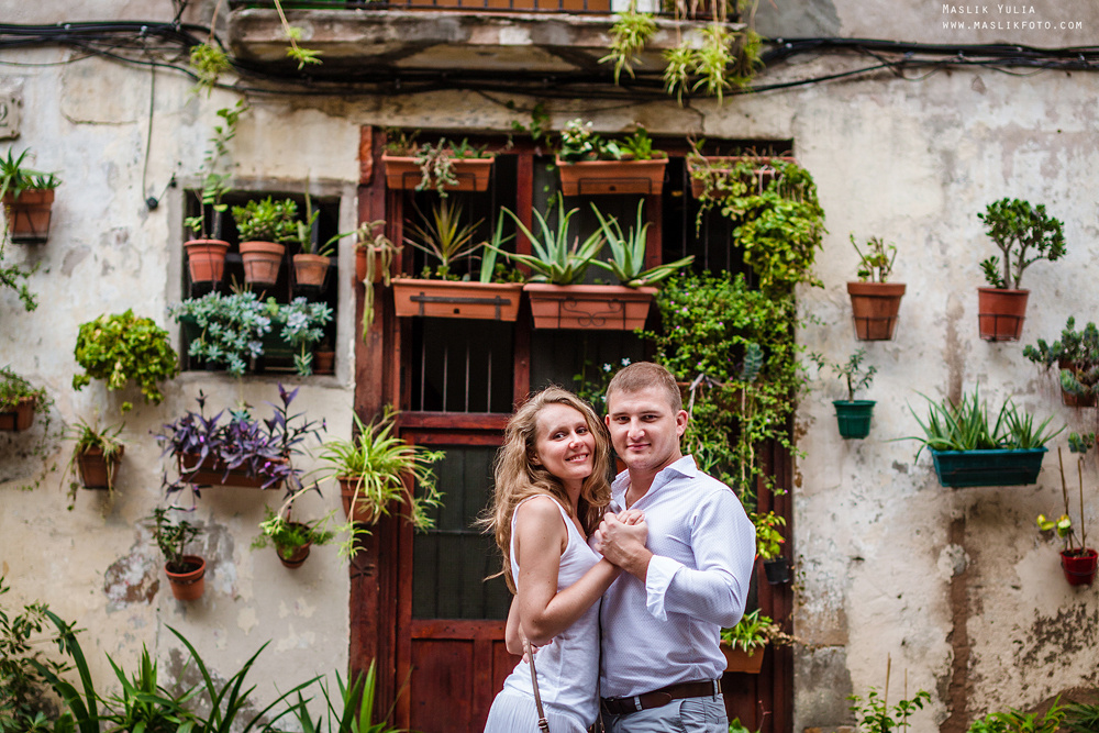 Вечерняя фотосессия  в Ллорет де Мар. Фотограф в Барселоне Испании Маслик Юлия