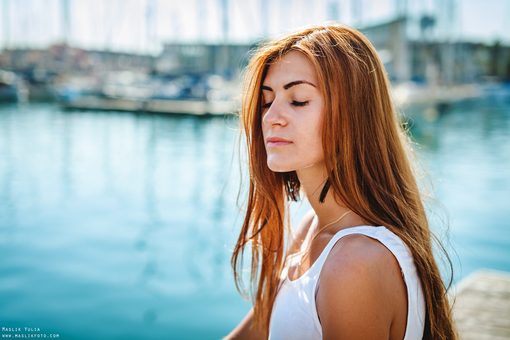 Sesión de fotos descarada al estilo de la moda en Barcelona. Fotógrafo en Barcelona  Maslik Yulia