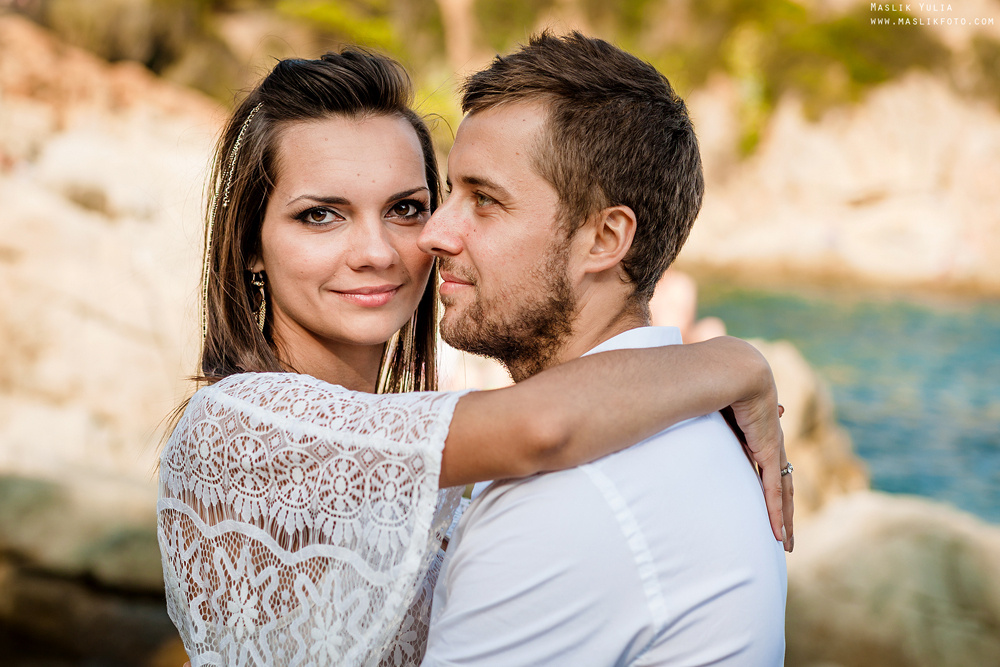 Пляжная фотосессия в Калелье. Фотограф в Барселоне Испании Маслик Юлия