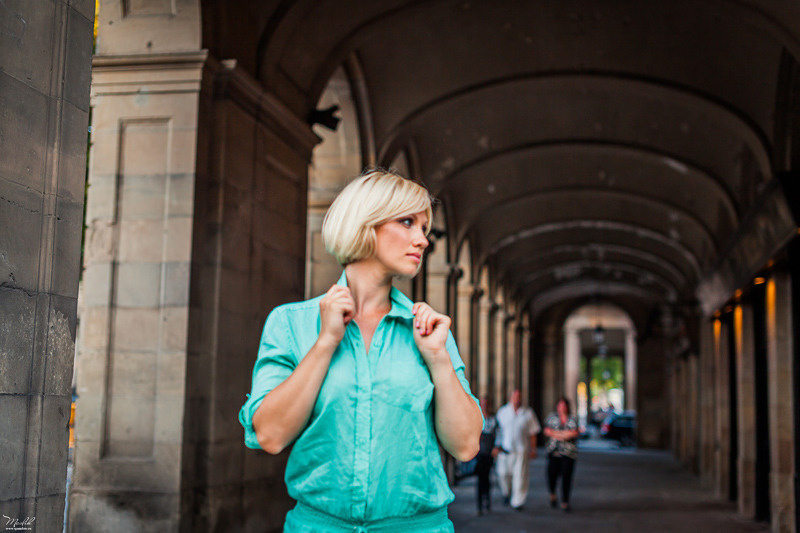 Портретная фотосессия в Парке Гуэль. Фотограф в Барселоне Испании Маслик Юлия