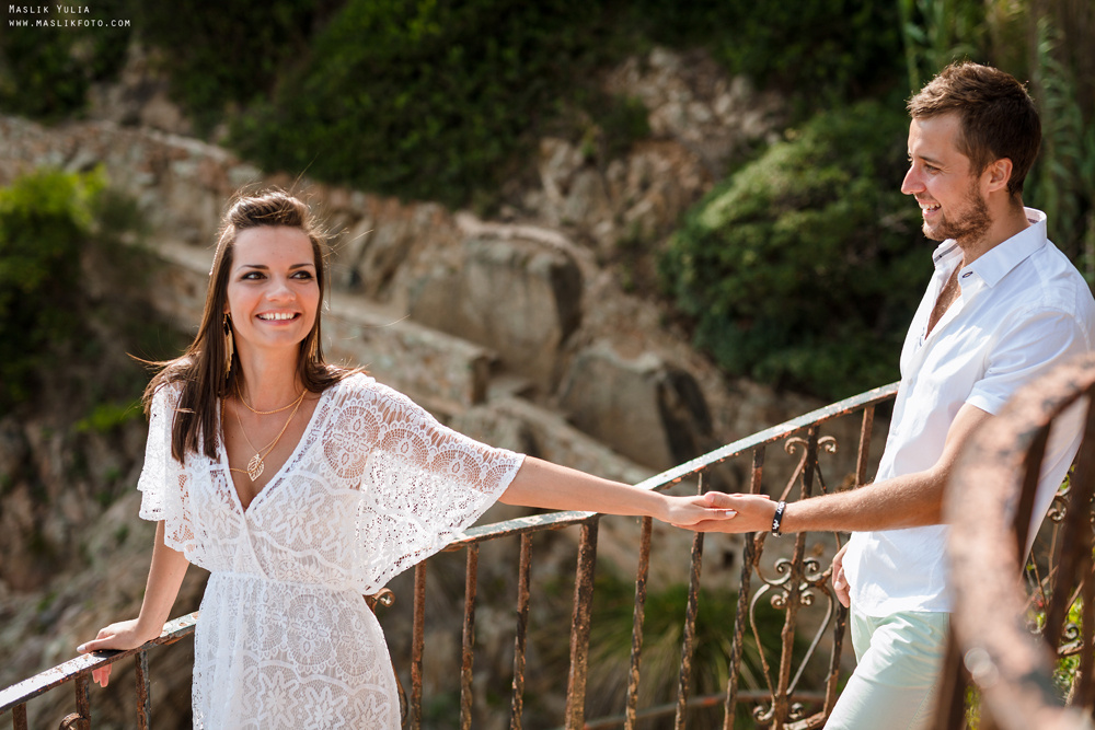 Пляжная фотосессия в Калелье. Фотограф в Барселоне Испании Маслик Юлия