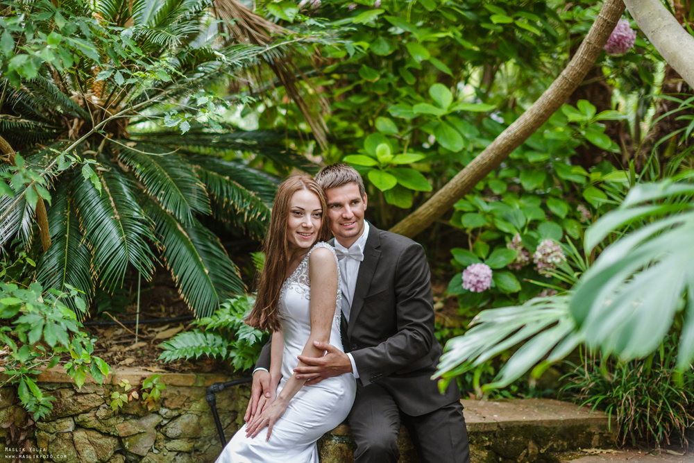 Sesja ślubna w Blanes - Hiszpania. Fotograf w Barcelonie Hiszpanii Maslik Yulia