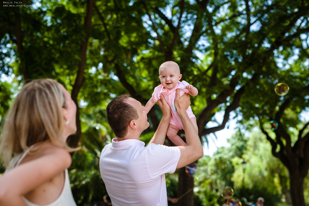 Летняя семейная фотосессия в Барселоне. Фотограф в Барселоне Испании Маслик Юлия