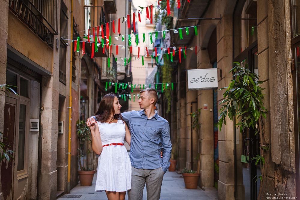 Летняя фотосессия в Барселоне. Фотограф в Барселоне Испании Маслик Юлия