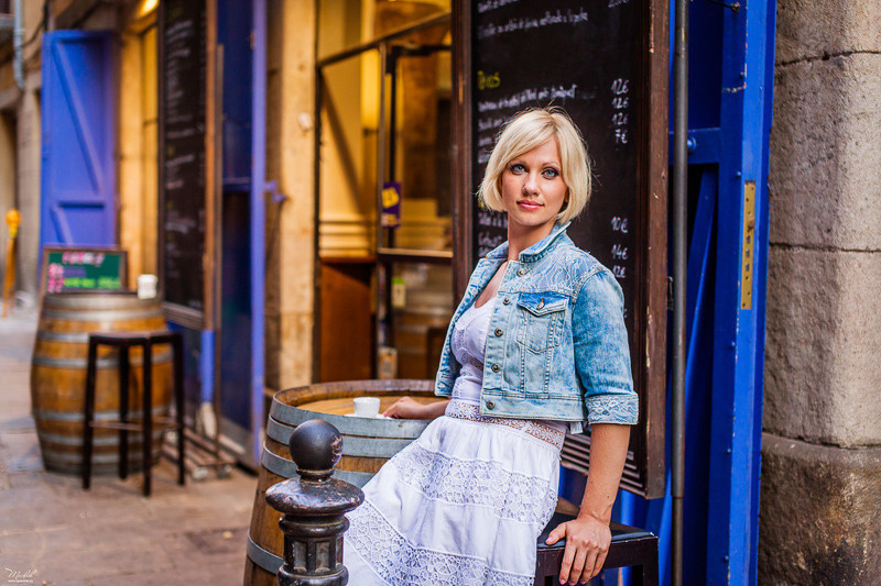 Портретная фотосессия в Парке Гуэль. Фотограф в Барселоне Испании Маслик Юлия