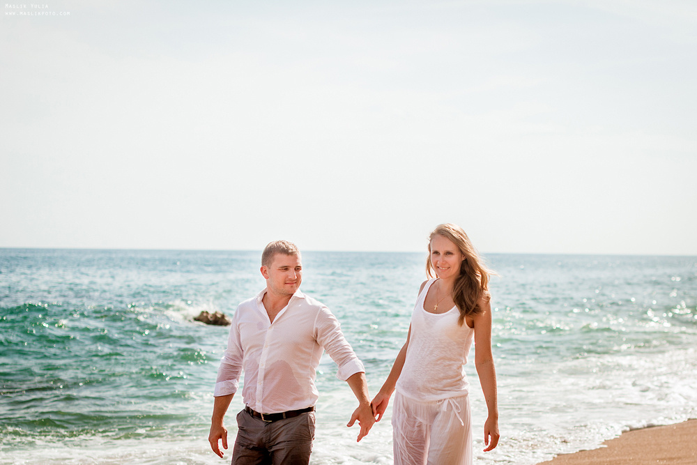 Вечерняя фотосессия  в Ллорет де Мар. Фотограф в Барселоне Испании Маслик Юлия