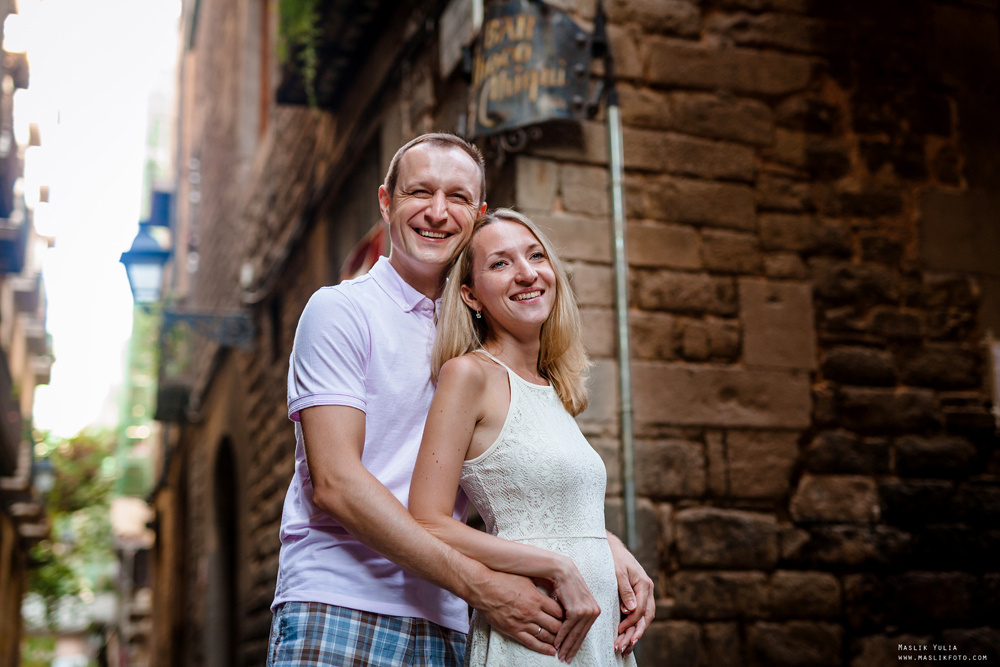 Летняя семейная фотосессия в Барселоне. Фотограф в Барселоне Испании Маслик Юлия