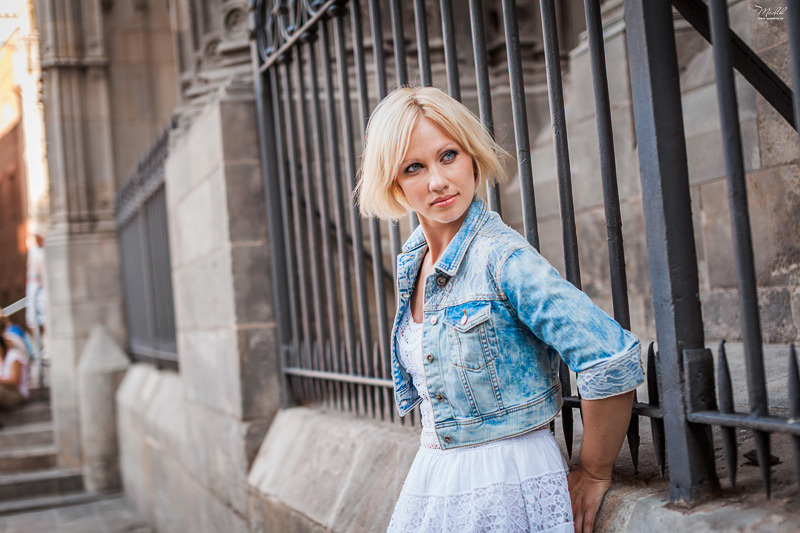 Портретная фотосессия в Парке Гуэль. Фотограф в Барселоне Испании Маслик Юлия