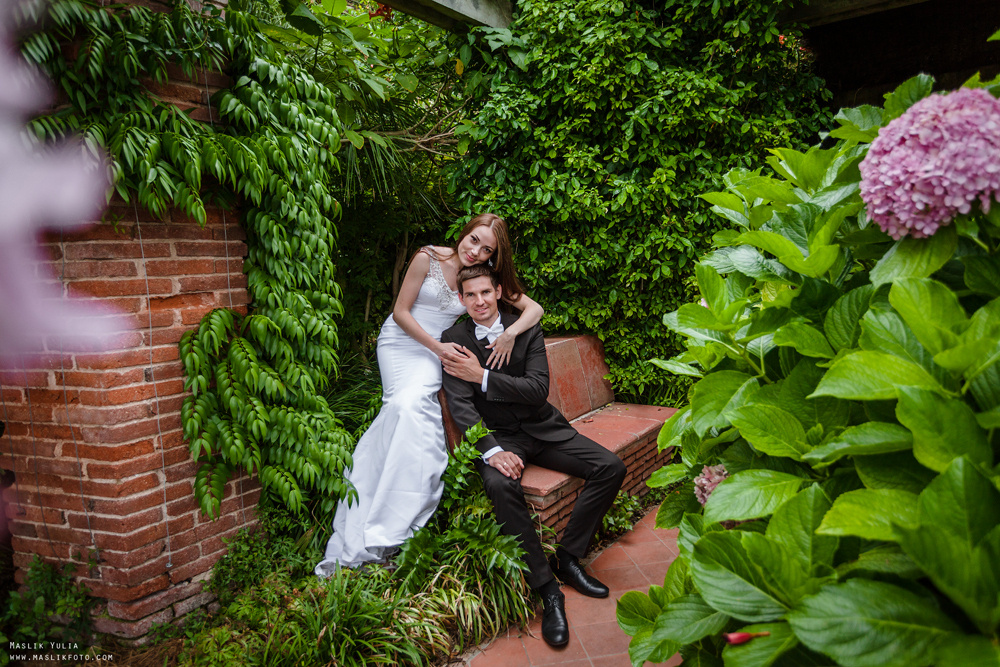 Sesja ślubna w Blanes - Hiszpania. Fotograf w Barcelonie Hiszpanii Maslik Yulia