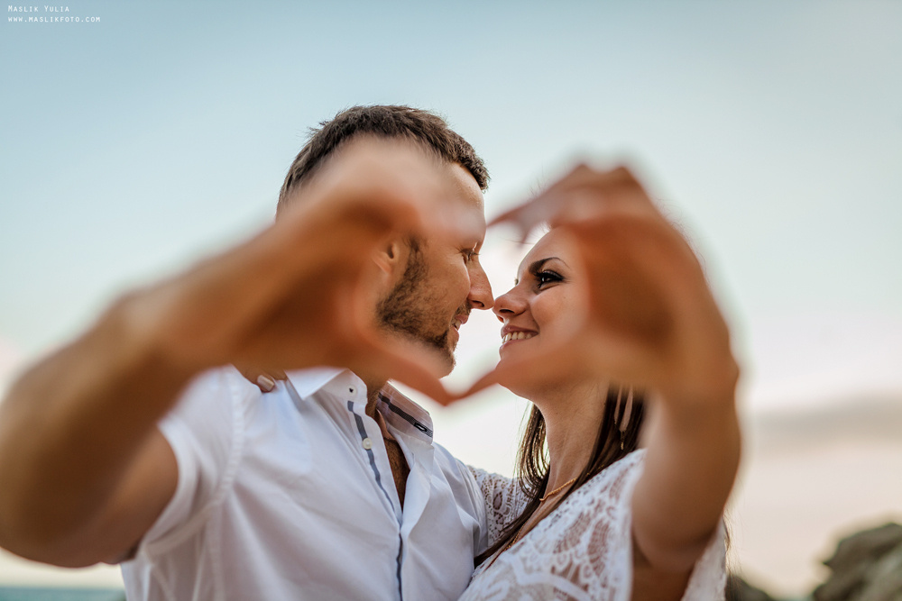 Пляжная фотосессия в Калелье. Фотограф в Барселоне Испании Маслик Юлия
