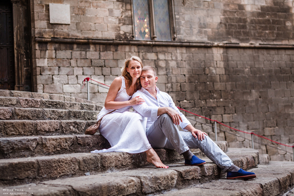 Вечерняя фотосессия  в Ллорет де Мар. Фотограф в Барселоне Испании Маслик Юлия