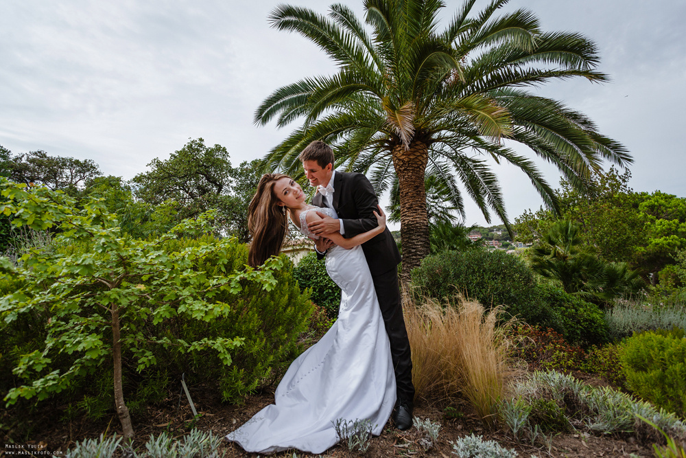 Sesja ślubna w Blanes - Hiszpania. Fotograf w Barcelonie Hiszpanii Maslik Yulia