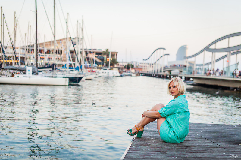 Портретная фотосессия в Парке Гуэль. Фотограф в Барселоне Испании Маслик Юлия