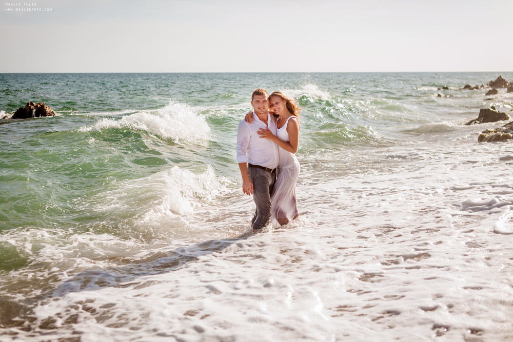 Вечерняя фотосессия  в Ллорет де Мар. Фотограф в Барселоне Испании Маслик Юлия