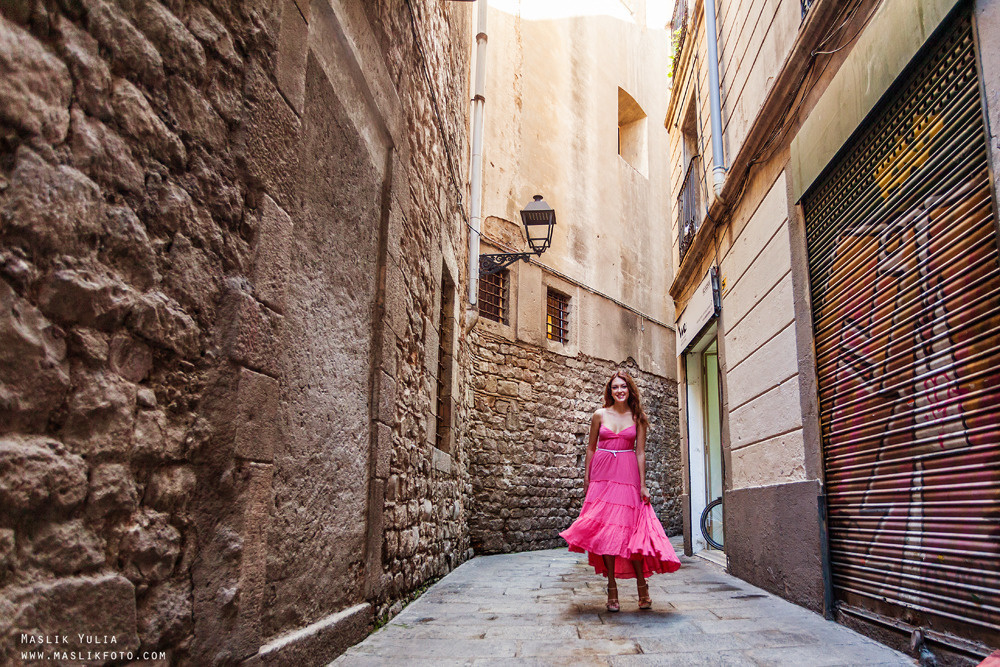 Индивидуальная фотосессия в Барселоне. Фотограф в Барселоне Испании Маслик Юлия