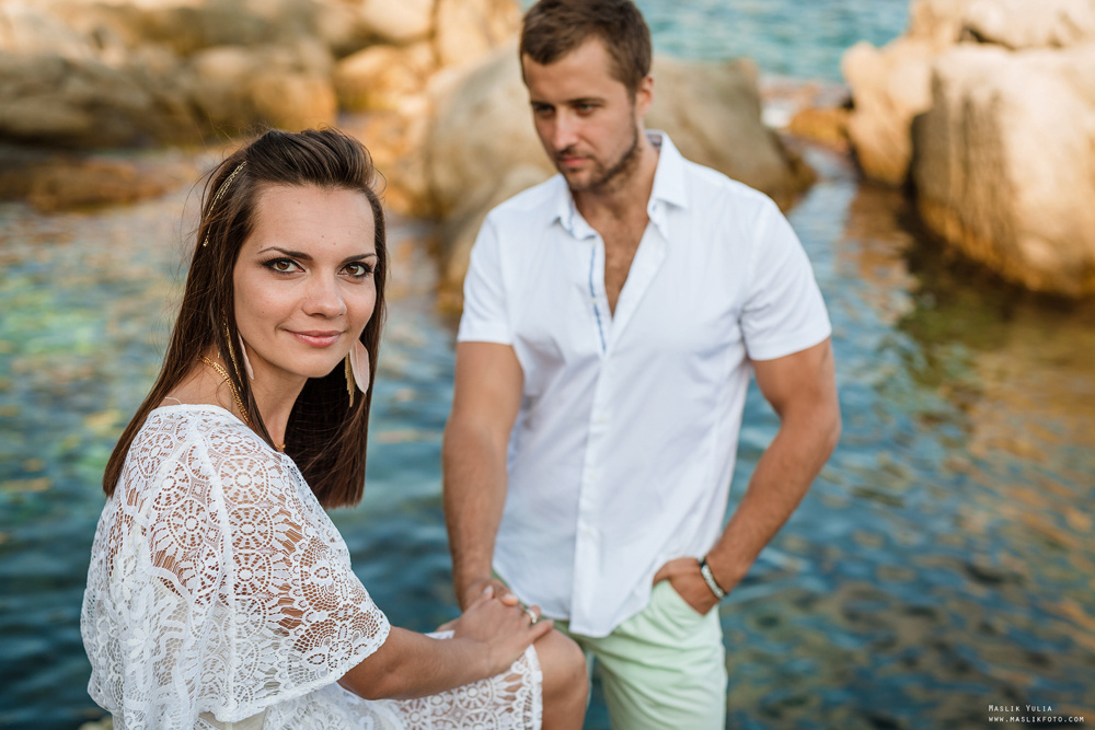 Пляжная фотосессия в Калелье. Фотограф в Барселоне Испании Маслик Юлия