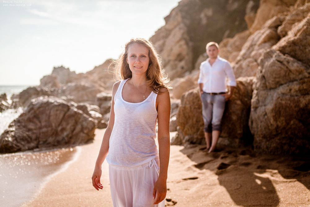 Вечерняя фотосессия  в Ллорет де Мар. Фотограф в Барселоне Испании Маслик Юлия