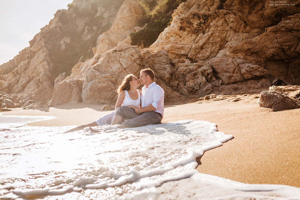 Вечерняя фотосессия  в Ллорет де Мар. Фотограф в Барселоне Испании Маслик Юлия