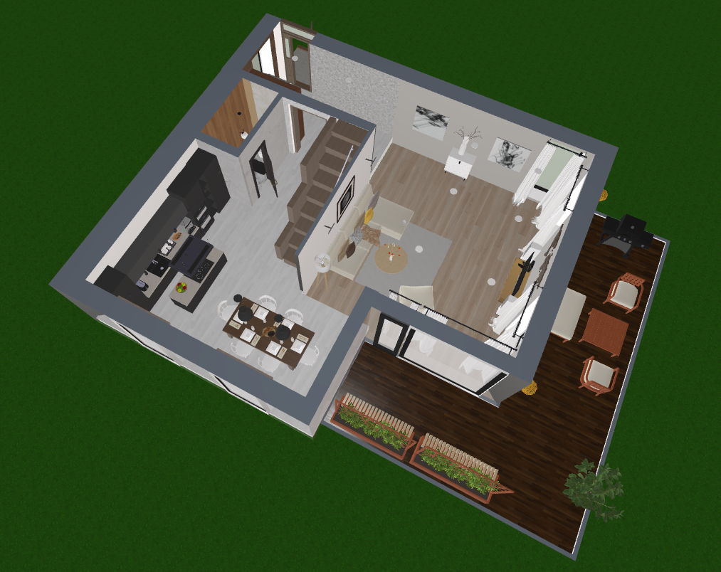 Pagubės sodų 11-oji 16, Vilnius. Namas su nepilna apdaila. Elina Sapiega fotografė Vilniuje