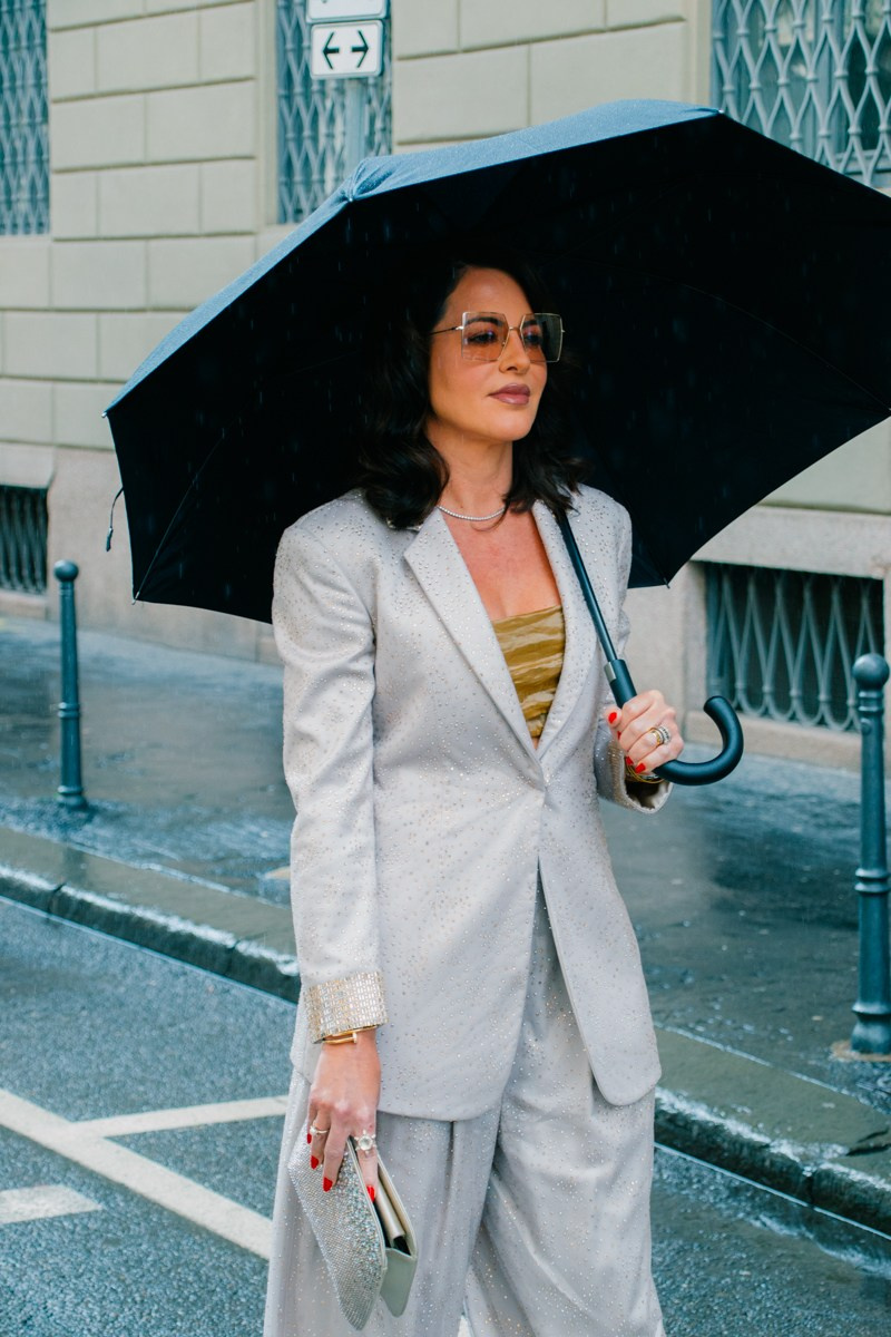 Street style in Milan. Milano Fashion Week