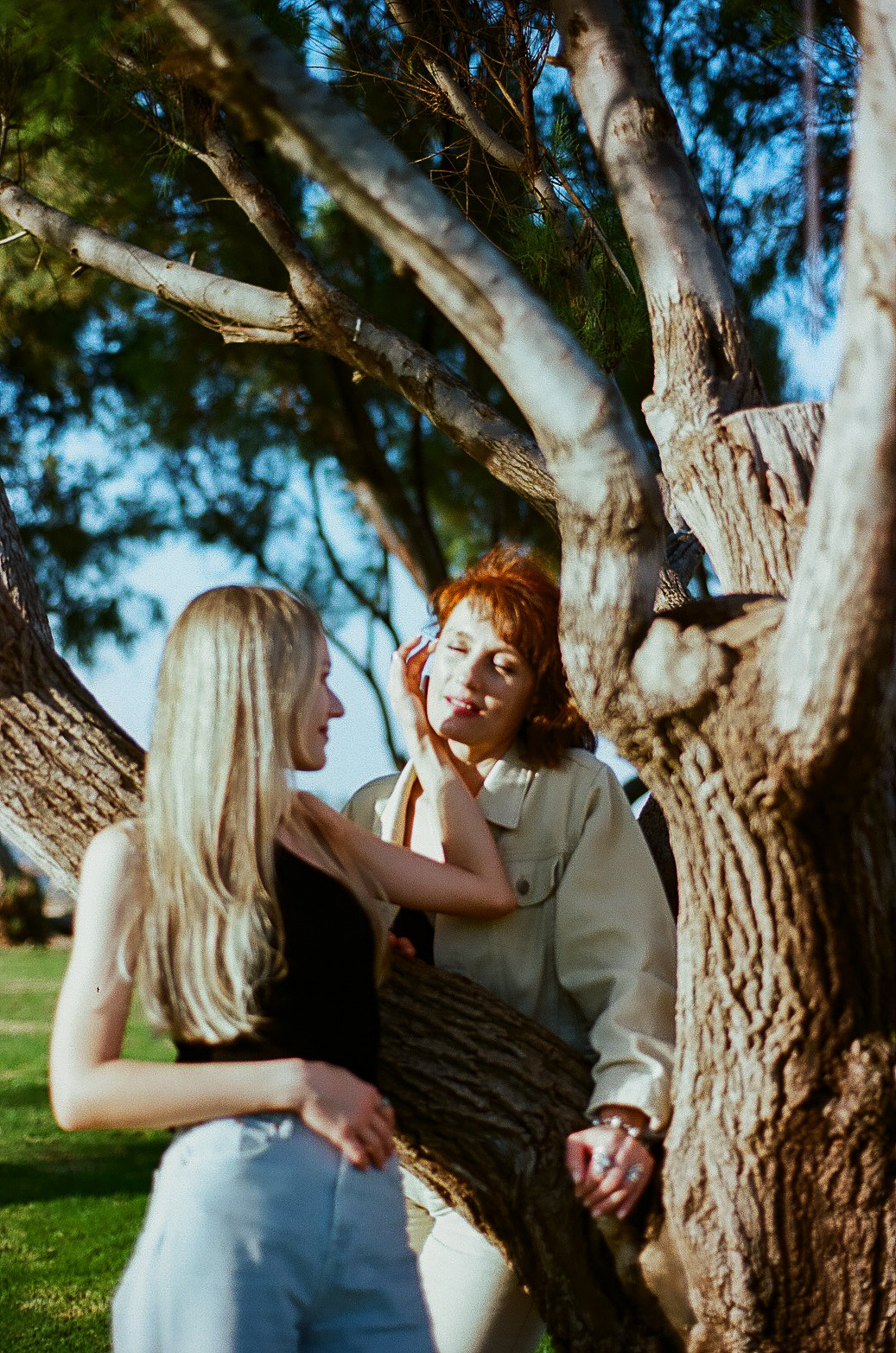 Marina and Mother. Film photographer