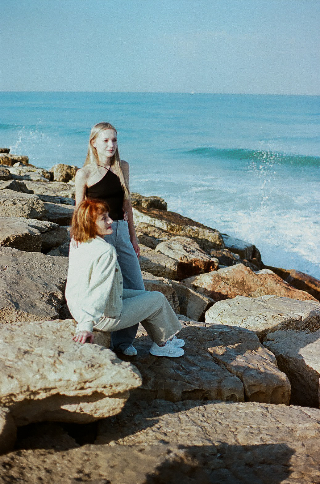 Marina and Mother. Film photographer