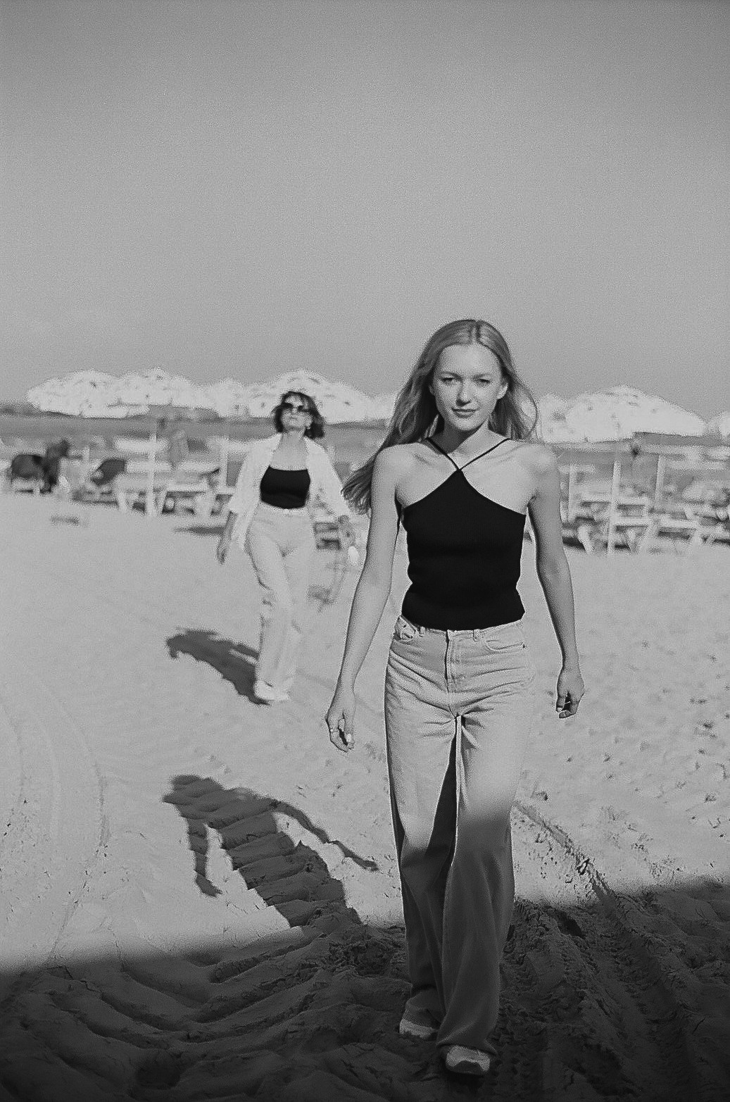 Marina and Mother. Film photographer