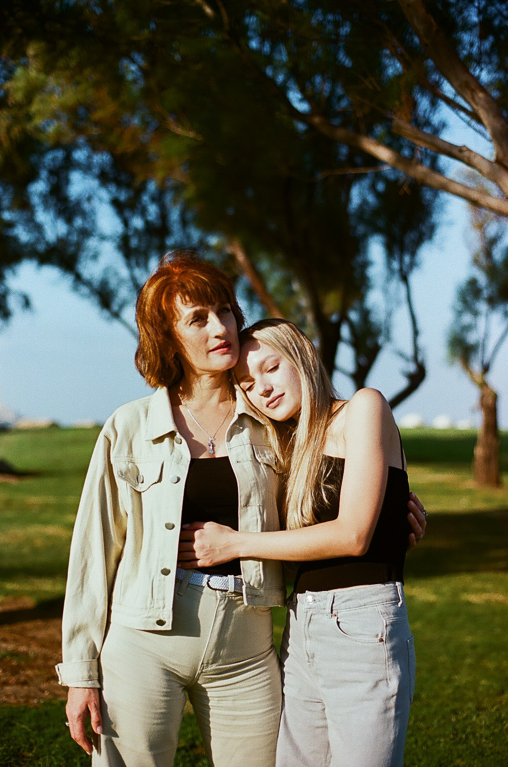 Marina and Mother. Film photographer