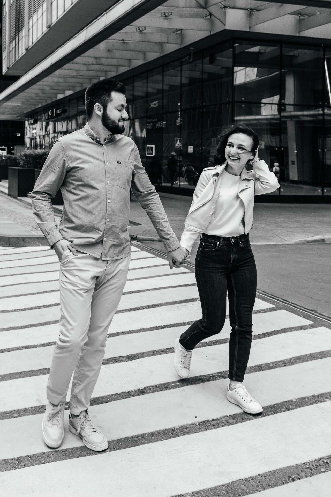 Engagement photography Toronto urban vibes Ksenia and Artem.