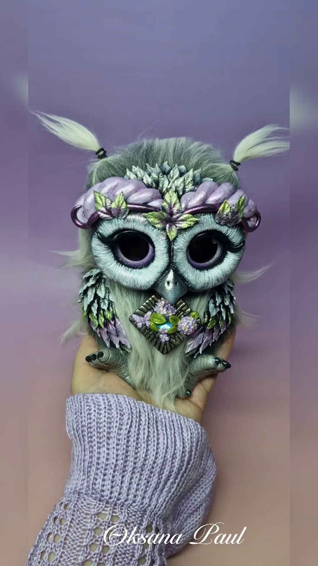 Авторская серия совят / Eulenkollektion ➤. Oksana Paul-Gardinen-Design Oksana Paul ✧ Art of Gardinen & Textile Design ✧ Polymer Clay Art & Handmade Creatures