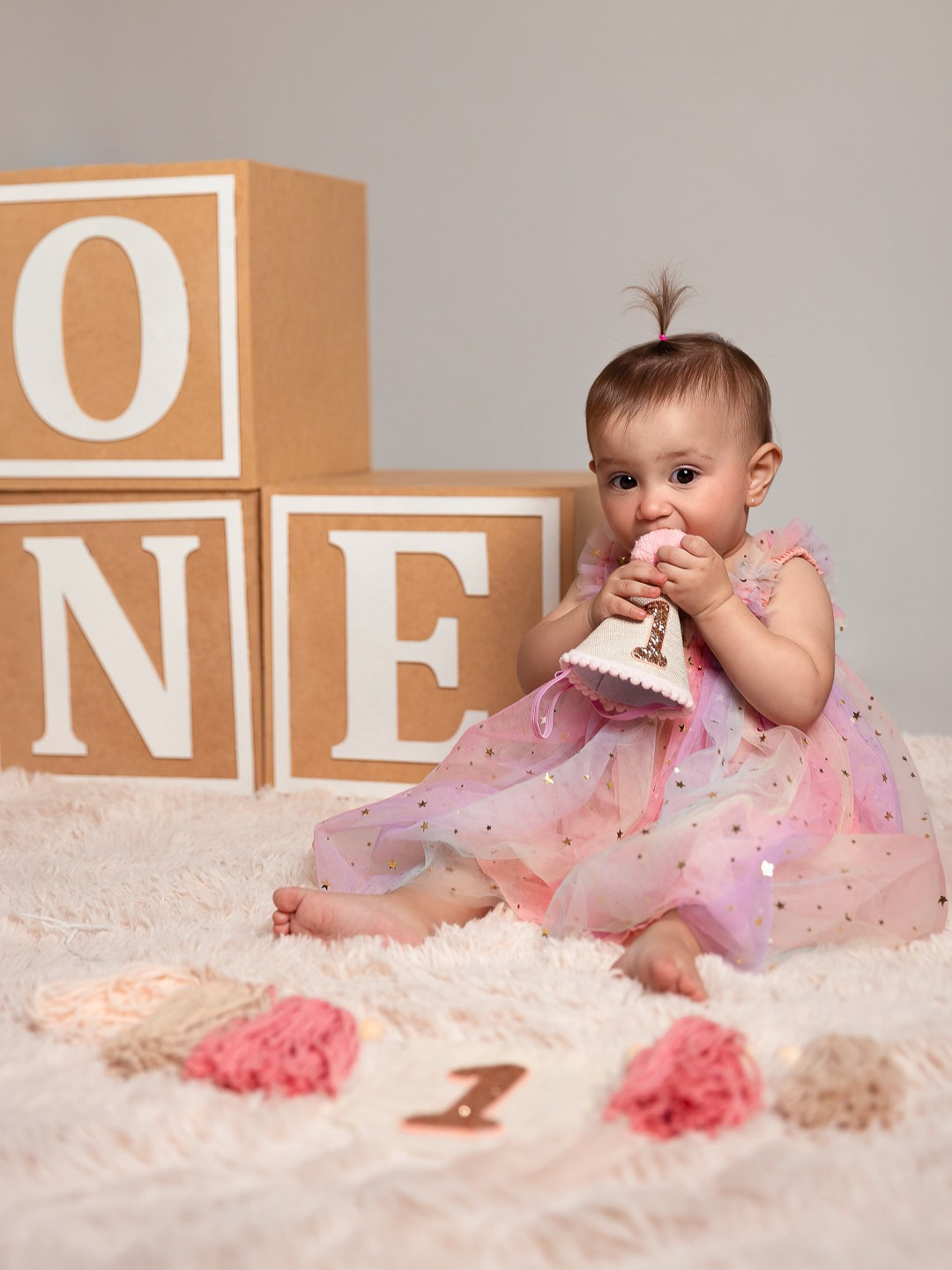 Ensaio infantil em estudio