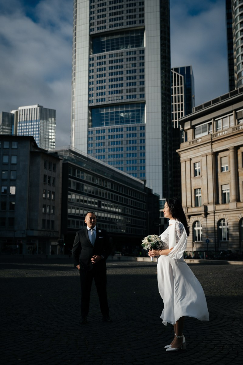 Bride and Groom at Goetheplatz