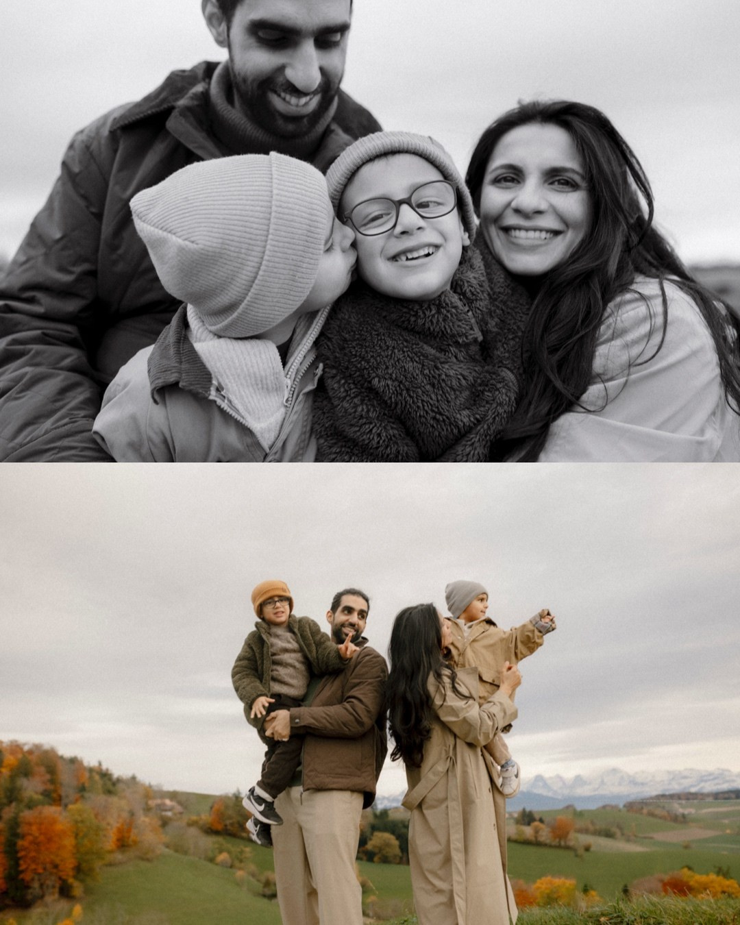 Boys, Cows, Autumn. Polina Sobol — family & documentary photographer in Bern. Outdoor & urban photo sessions for families, kids and couples