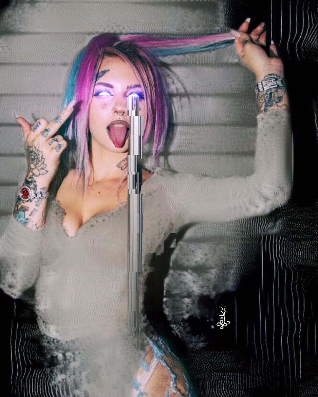 @babygoth Glitch Art by Ke'Ondris