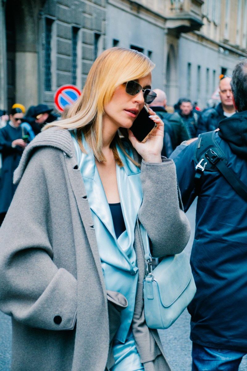 Street style in Milan. Milano Fashion Week
