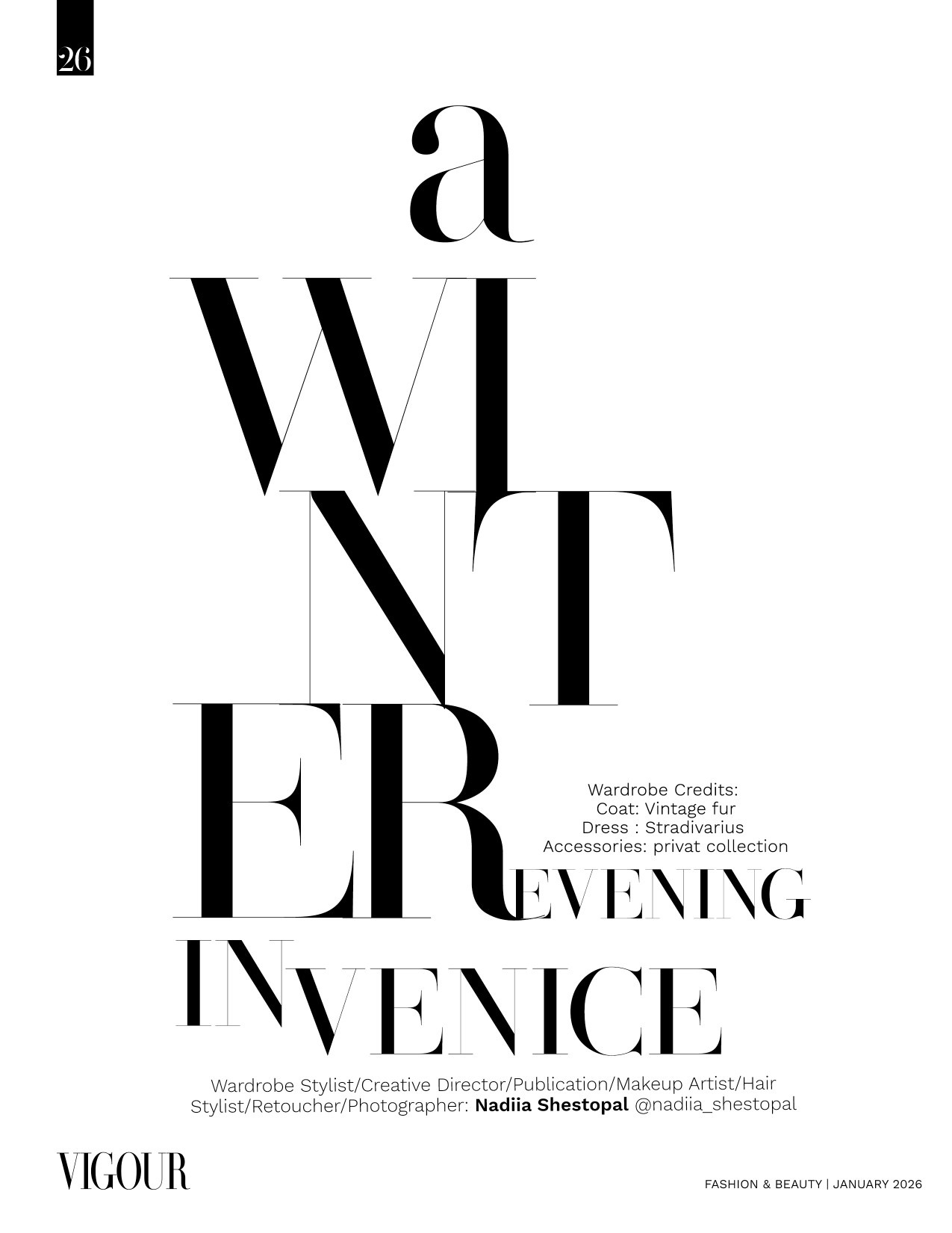 Magazine submissions. Venice photographer