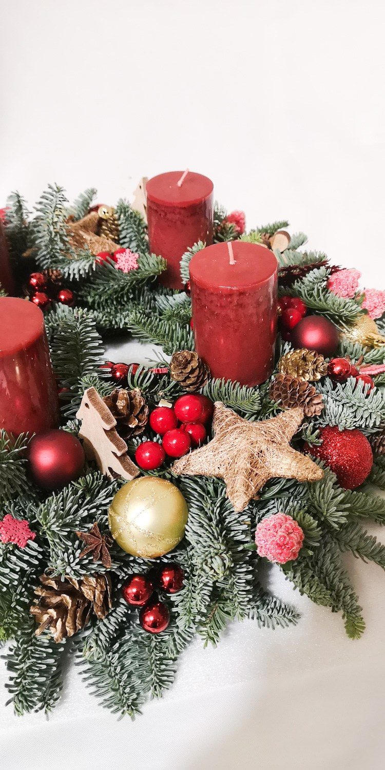 Adventes vainadziņi. Event design, decoration, floristry, gift, Irina Novika, Riga, Latvia